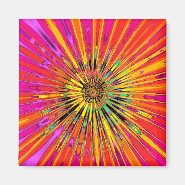 Sunny Day Fractal Magnet (Front)