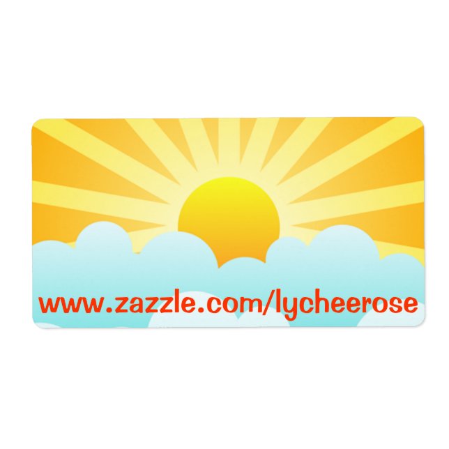Sunny day label (Front)