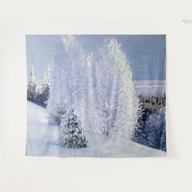 Sunny Day on the Dvina River | Aleksandr Borisov  Tapestry (Front (Horizontal))