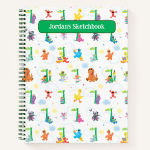 Sunny Day Sesame Street Pattern Drawing Notebook