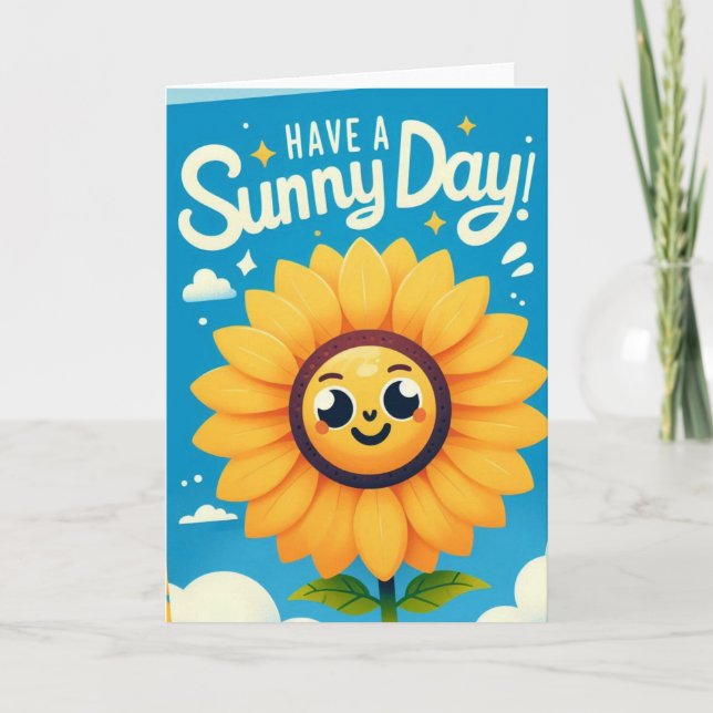 Sunny day Standard, 5" x 7" Folded Greeting Card (Front)