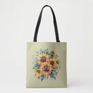 Sunny Day Vibes: Watercolor Tote Bag