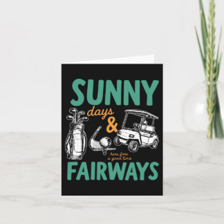 Sunny Days And Fairways Artwork Card