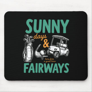 Sunny Days And Fairways Artwork Mouse Pad
