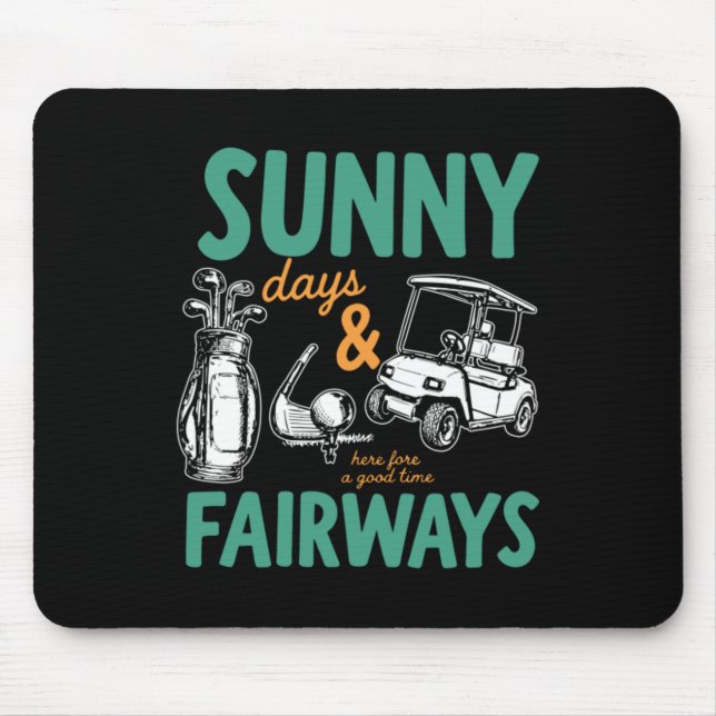 Sunny Days And Fairways Artwork Mouse Pad (Front)