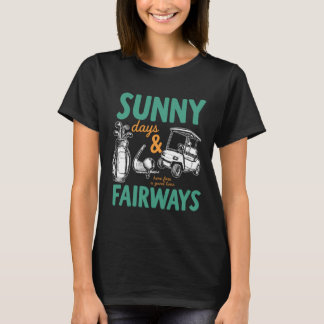 Sunny Days And Fairways Artwork T-Shirt