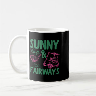 Sunny Days And Fairways Graphic Coffee Mug