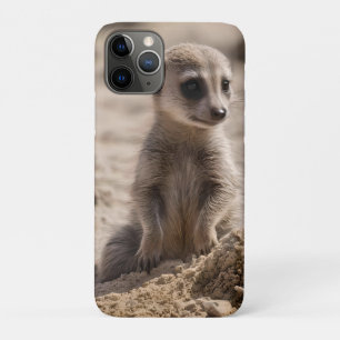 "Sunny Days: Baby Meerkat's Beach Adventure" iPhone 11 Pro Case