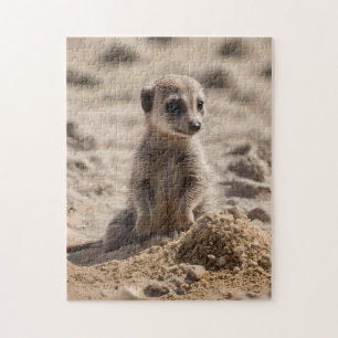 "Sunny Days: Baby Meerkat's Beach Adventure" Jigsaw Puzzle