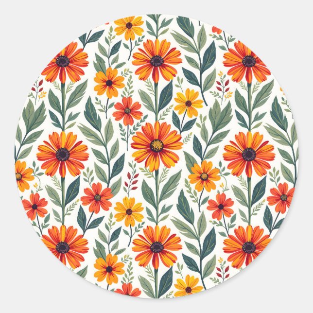 Sunny Days Classic Round Sticker (Front)