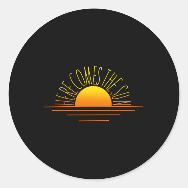 Sunny Days Classic Round Sticker (Front)