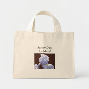 Sunny Days for Mum! Blue iris Flower bags totes