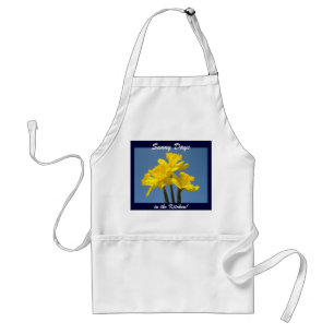 Sunny Days in the Kitchen! apron Daffodils Flowers