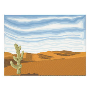 Sunny Desert Day Photo Print
