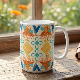 Sunny Diamond & Oval Symmetry Coffee Mug