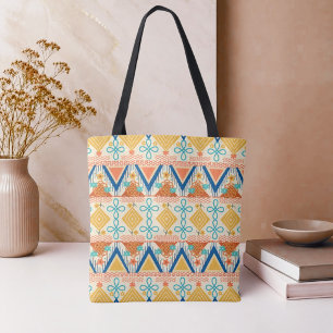 Sunny Diamond & Oval Symmetry Tote Bag
