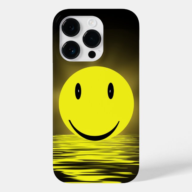 Sunny Face In Water Ripples Case-Mate iPhone Case (Back)