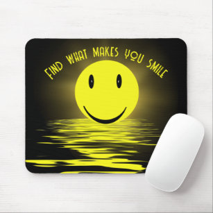 Sunny Face In Water Ripples  Mouse Pad