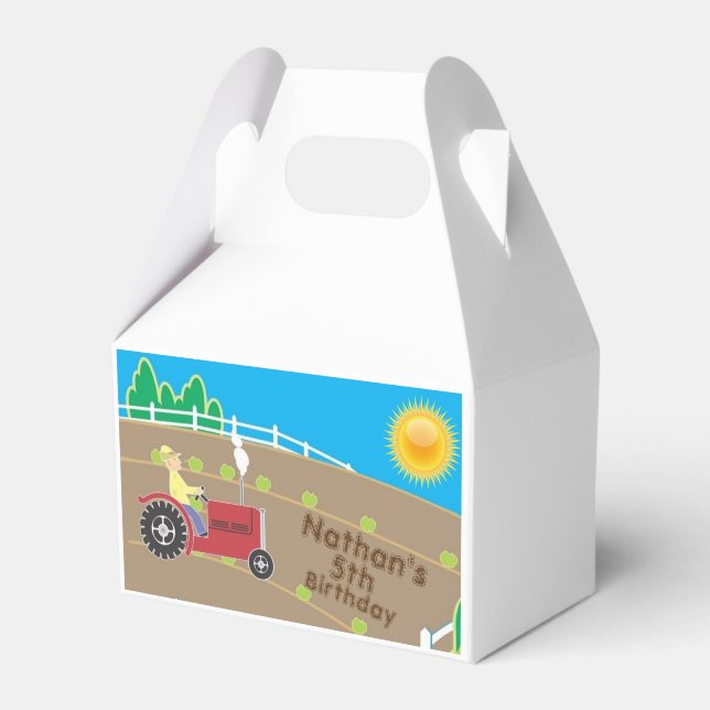 Sunny Farm Favour Box (Front Side)