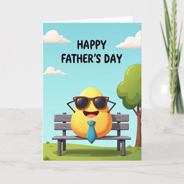 Sunny Fathers Day Scene Card (Front)
