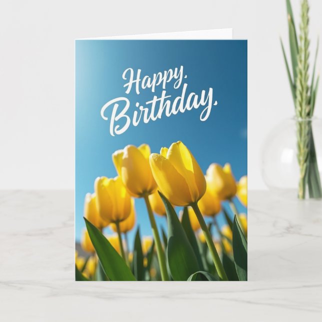 Sunny Field Birthday Card (Front)