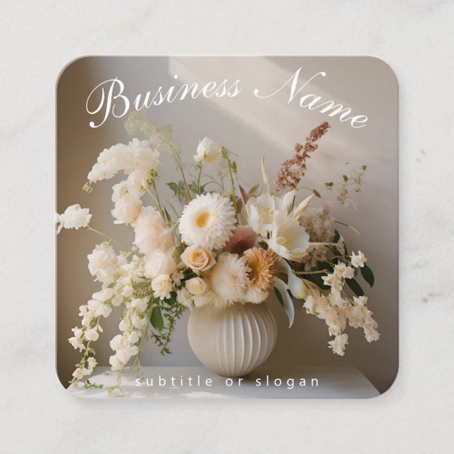 Sunny floral | Chic | Boho | Business Card (Front)