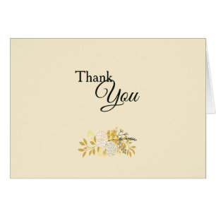 Sunny Floral Thank You Horizontal (Optional Photo)