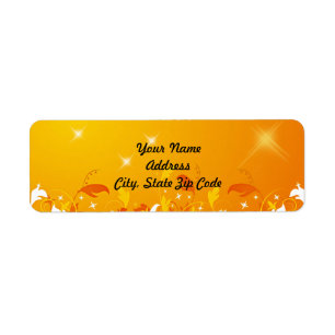 Sunny Flourish Personalised Labels :