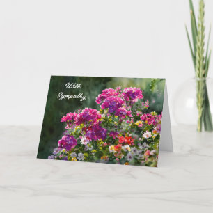Sunny Flower Garden Art Sympathy Card