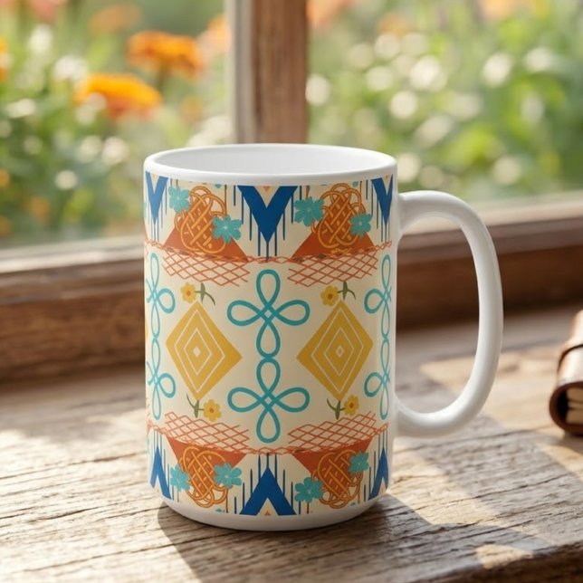 Sunny Folk Art Coffee Mug (Creator Uploaded)