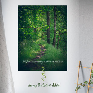 Sunny forest path  poster