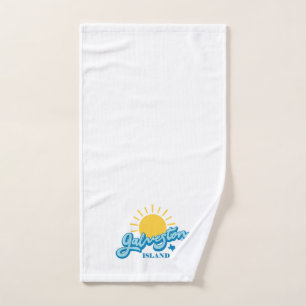 Sunny! Galveston Island Texas Hand Towel