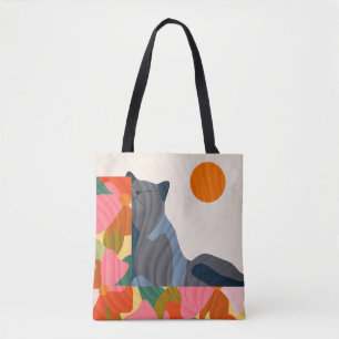 Sunny Garden Cat Tote Bag