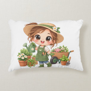 Sunny Garden Helper Decorative Cushion