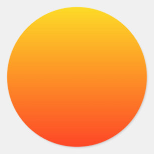 Sunny Gradient Classic Round Sticker
