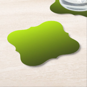 Sunny Green Forest Green Warm Colours Paper Coaster