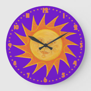 Sunny Hours Large Clock