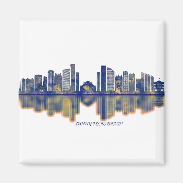 Sunny Isles Beach Skyline Magnet (Front)