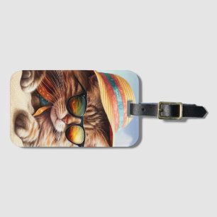 Sunny Kitty Luggage Tag