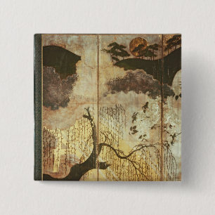 Sunny Landscape 15 Cm Square Badge