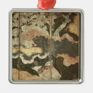 Sunny Landscape Metal Ornament