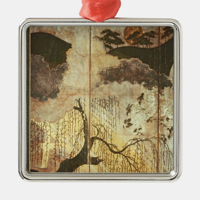 Sunny Landscape Metal Tree Decoration (Front)