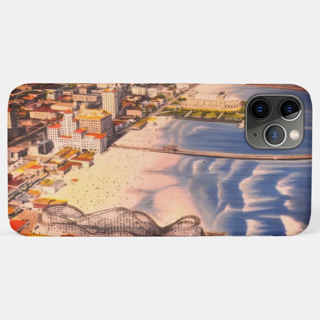 Sunny Long Beach, CA Boardwalk of Yesteryear Case-Mate iPhone Case (Back (Horizontal))