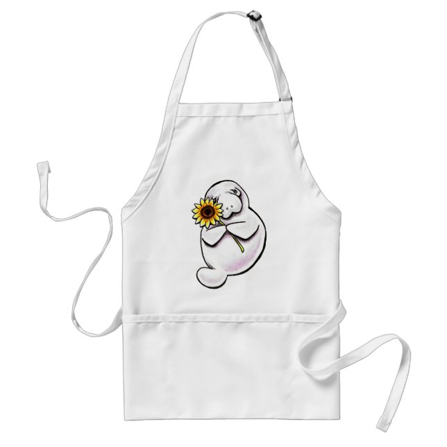 Sunny Manatee Off-Leash Art™ Standard Apron (Front)