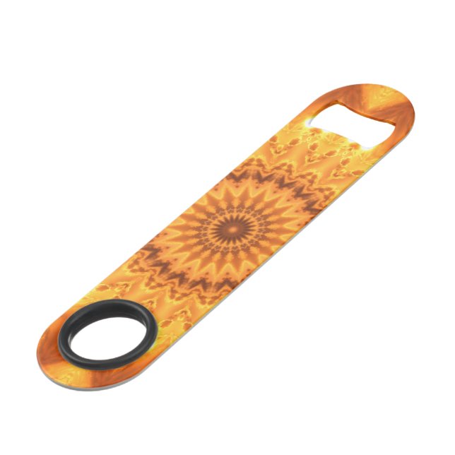 Sunny Mandala Speed Bottle Opener | Bar Blade (Front Angled)