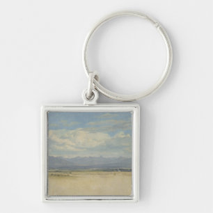 Sunny Mountainous Panorama, 1829 Key Ring