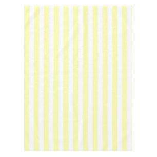 Sunny Nautical  Pastel Yellow Stripes Pattern  Tablecloth