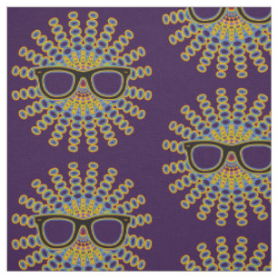 Sunny Nerd Glasses + your backgr. & ideas Fabric