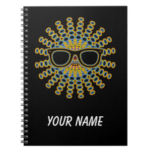 Sunny Nerd Glasses + your backgr. & ideas Notebook