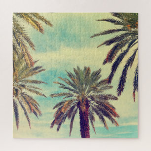 Sunny Palm Plantation: Cultivated Oasis. Jigsaw Puzzle